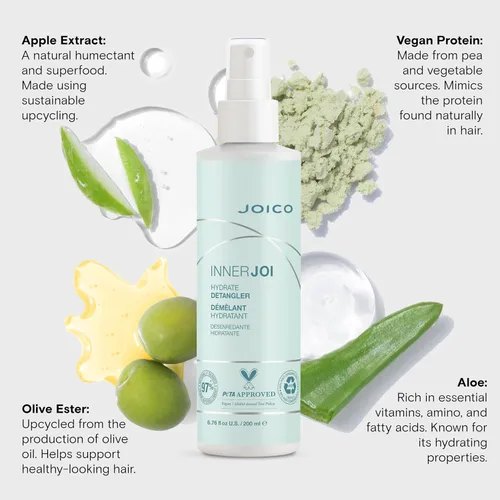 Vista 5 de Joico InnerJoi Hydrate Detangler For Dry Tangled Hair Sulfate & Paraben Free Naturally-Derived Vegan Formula