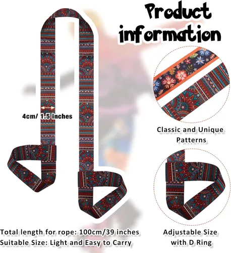 Vista 2 de Correa ajustable para botas de patinaje de 2 piezas, correa de hombro para patines