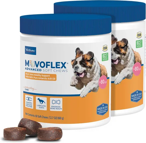 Vista 13 de MOVOFLEX Virbac - Suplemento de apoyo avanzado para la cadera y las articulaciones para perros pequeños, 60