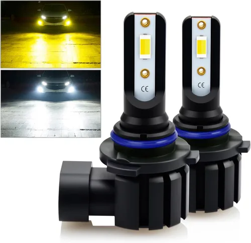 D-Lumina H10 Switchback - Bombillas LED antiniebla, 8000 lúmenes, 40 W, 300% brillo, doble color, 6000 K, xenón blanco/3000 K amarillo dorado, 9145
