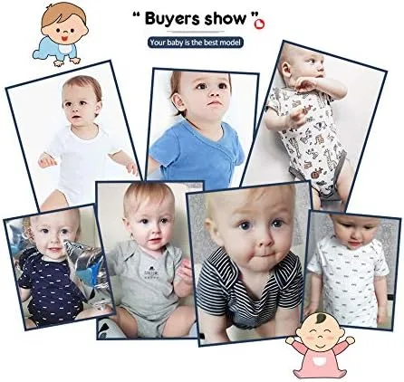 Vista 6 de Kiddiezoom Conjunto de ropa unisex de manga corta para bebé recién nacido