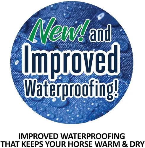 Vista 7 de STORM SHIELD Extreme II - Manta de caballo con cuello de contorno 1680 Denier Surcingle Mantas de caballo para invierno impermeables Manta