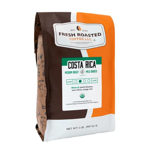 Vista 22 de Fresh Roasted Coffee, Marcala hondureña orgánica, 5 libras (80 onzas), tostado medio, Kosher de comercio justo, grano entero