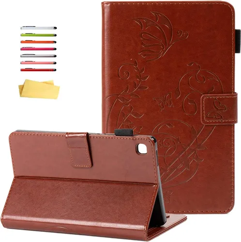 Vista 19 de Galaxy Tab A7 Lite 8.7 pulgadas SM-T225/T220 Trifold Case 2021 Modelo 2021 Ultra Delgada Funda Folio Ligero con Soporte Multi-Ángulo Delgado Cuero