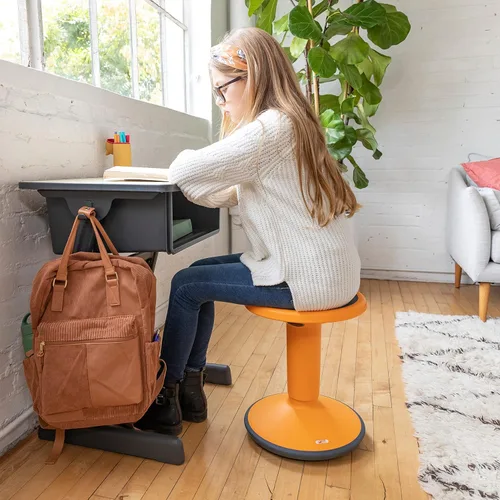 Vista 9 de ECR4Kids Recepción abierta cueva con caja de libros de plástico, muebles de aula, arce/negro