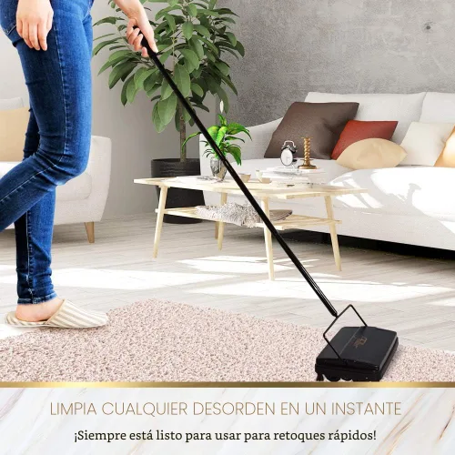 Vista 3 de Fuller Brush 17027 - Barredora electrostática de alfombras y suelos, ancho de limpieza de 9 pulgadas, ligera, ideal para desórdenes con migas