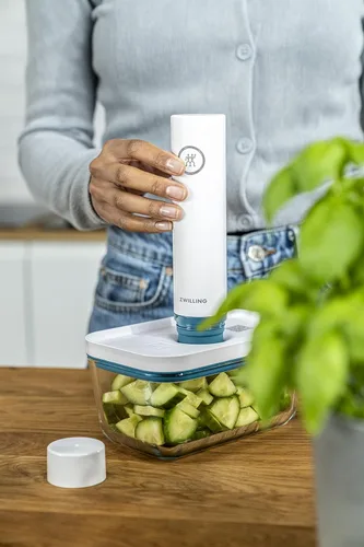 Vista 6 de Zwilling 1022416ZWILLING Fresh & Save - Juego de iniciación al vacío, vidrio, 7 piezas, La Mer, La Mer