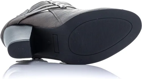 Vista 5 de Botines Payton con cremallera lateral y tacón alto para mujer