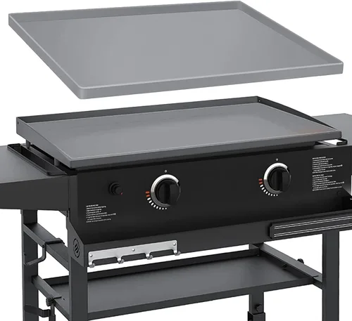 Vista 9 de Wohbay Alfombrilla de silicona de grado alimenticio de 28 pulgadas para superficie de plancha, accesorios de parrilla Blackstone, protector