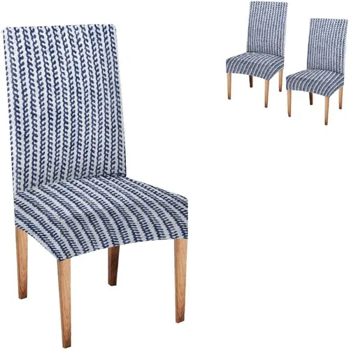 Vista 138 de TOMWISH Fundas para Sillas De Comedor 6, Fundas para sillas de comedor, pintura de arte abstracto, funda extraíble elástica de elastano para silla