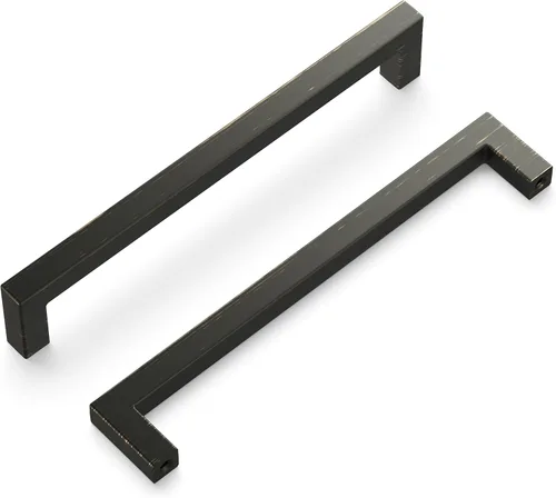 Vista 39 de Hickory Hardware - HH075326-BGB - Manija de la colección Skylight, 3 pulgadas de centro a centro, latón dorado cepillado.