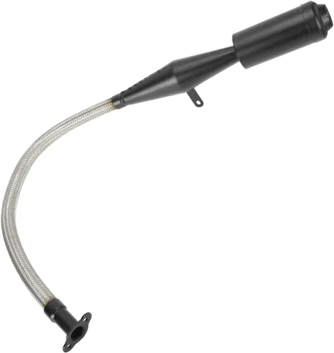 Vista 7 de YOXUFA Silenciador de escape flexible de 2 tiempos + kit ajustador tensor de cadena para 49 cc, 60 cc, 66 cc, 80 cc, 100 cc, bicicleta motorizada