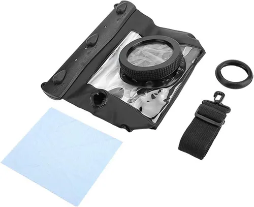 Vista 9 de Estink Kit de funda de buceo, funda de buceo subacuática para cámara subacuática, funda de buceo para cámaras DSLR, hasta 65.6 ft de profundidad