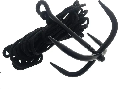 Vista 2 de Equipo ninja: gancho de agarre Ninja para escalada al aire libre, púas de pie, garras de mano, se vende por separado o como juego. Solo