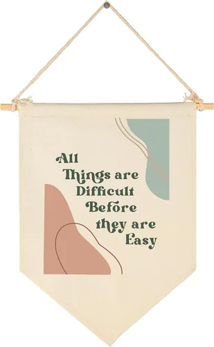 Vista 63 de Fomenta - Regalos de Decoración de Pared para Guardería, Aula, Sala de Juegos, Dormitorio, Puerta Principal, Bandera de Mentalidad de Crecimiento