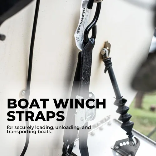 Vista 4 de SGT KNOTS Cinta de cinturón de poliéster - Correas resistentes 100% poliéster para carga, arneses, asientos de canoa y usos de escalada