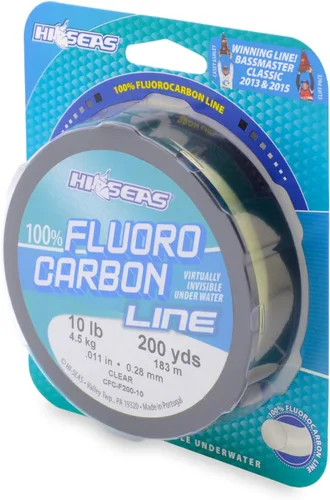 Vista 12 de Línea de pesca Hi-Seas 100% fluorocarbono transparente - Línea líder de pesca fuerte y resistente, se hunde más rápido que la línea de pesca