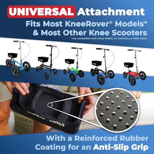 Vista 4 de KneeRover Almohadilla de memoria para rodillera, accesorio para rodillera, incluye funda extraíble y cómodo cojín de espuma viscoelástica