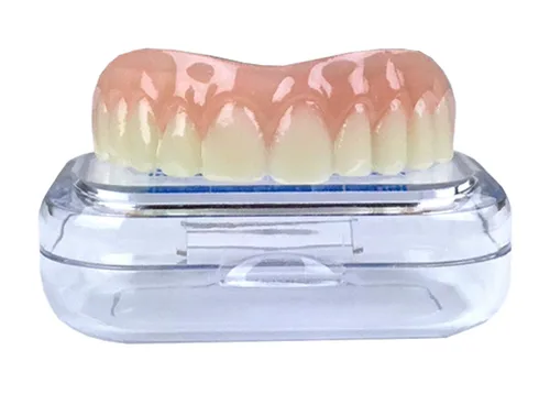 Vista 7 de Professional Cosmetic Upper - New from Instant Smile! Hand Crafted Detail, Custom fit at Home! Works Best in Medium to Large Sized Mouths.