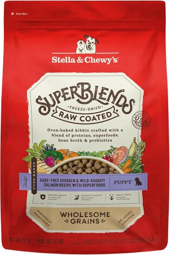Vista 11 de Stella & Chewy's SuperBlends Receta de pollo y salmón capturado en la naturaleza con superalimentos, 3.5 libras
