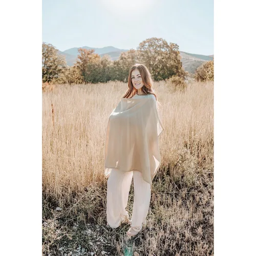 Vista 7 de Konssy Funda de lactancia de muselina para lactancia materna, transpirable, 100% algodón, con aro rígido para delantal de lactancia, toldo multiusos