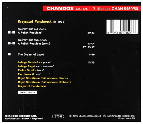 Vista 2 de Penderecki: Requiem polaco / El sueño de Jacob