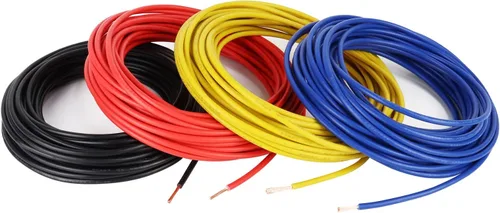 Vista 8 de Cable primario de cobre de calibre 14 para automóvil, 10 pies cada uno, 6 paquetes surtidos de colores, cableado flexible de bajo voltaje