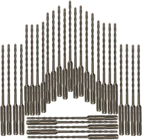 30 piezas, 1/2 "x 6", brocas SDS Plus, juego de brocas para mampostería, brocas de martillo SDS+