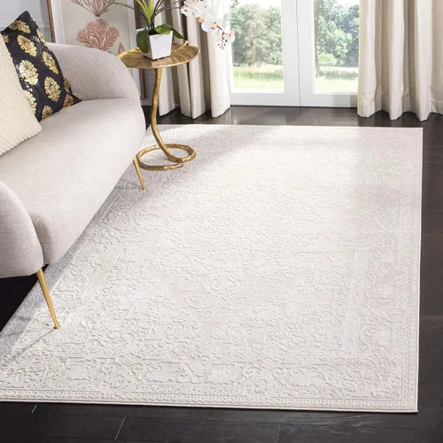 Vista 14 de Safavieh colección Abstract alfombra de pasillo Gris claro/crema.