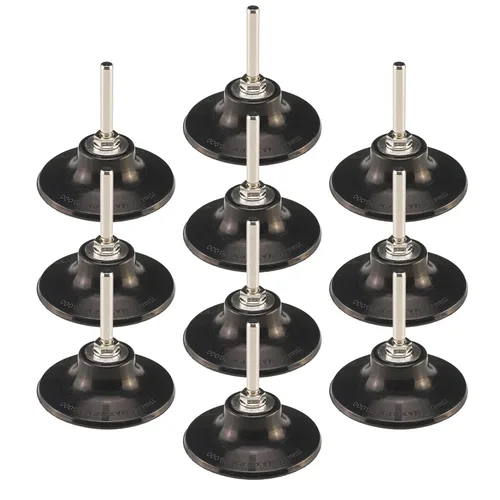 Vista 9 de 30 unidades de mini disco de solapa de 2 pulgadas, circonita de alta densidad, con 1 soporte de vástago de 1/4 de pulgada, para molienda de metal