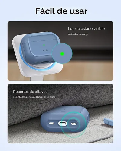 Vista 9 de ESR Funda para AirPods Pro 3, Compatible con Funda de AirPods Pro de 3ª Generación (2025), Compatible con MagSafe, Cubierta de Protección Completa