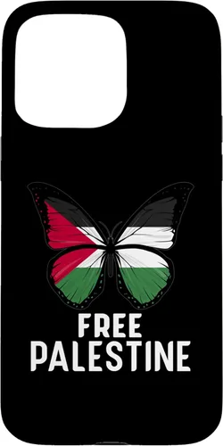 Vista 28 de Free Palestine Flag Save Gaza Strip Palestinian Butterfly Case for iPhone 16