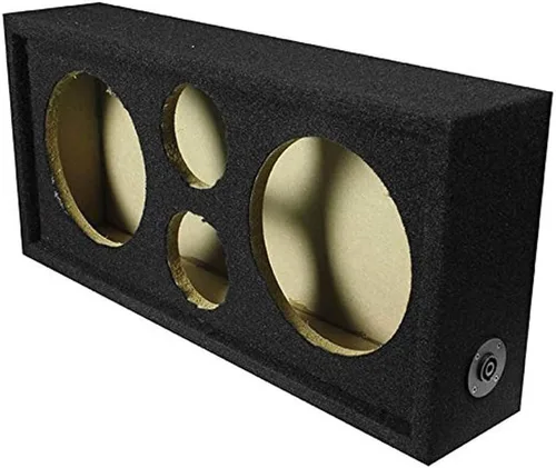 Vista 4 de Q Power Caja de subwoofer de audio para coche Chuchero para altavoces de 8 pulgadas y 3 pulgadas