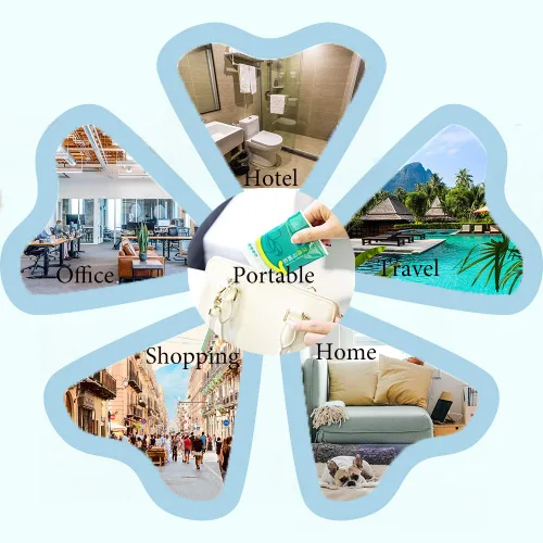 Vista 7 de Ditind Fundas de asiento de inodoro desechables, paquete de 60 fundas de asiento de inodoro para accesorios de viaje (15.8 x 23.6 pulgadas), fundas