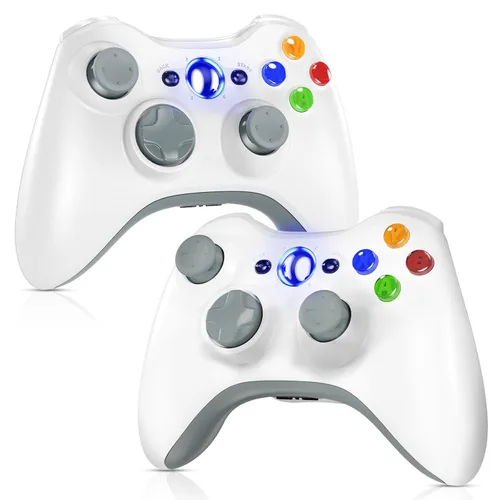 Vista 14 de Gamrombo 2 Pack Replacement for Xbox 360 Controller, Wireless Controllers Gamepad Upgraded Joystick Compatible with 360 & Slim, Windows 11/10/8/7 PC