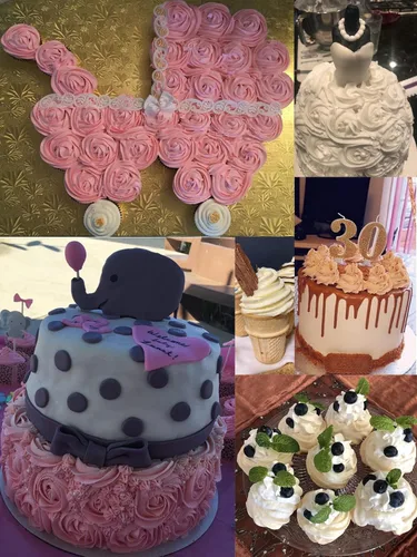 Vista 2 de Juego de puntas de tubería 1M, 5 puntas de glaseado de 3.3 ft, punta de estrella sin costuras de 1 M para tuberías, punta de roseta de 1M