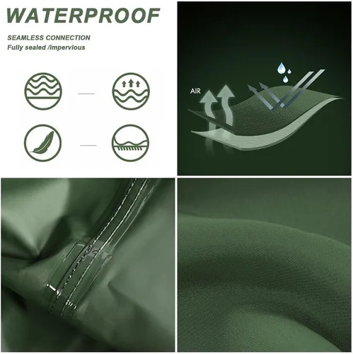 Vista 10 de Vadeadores de pecho con botas, de 2 capas de PVC/nailon, impermeables, para caza, pesca, camuflaje y pesca