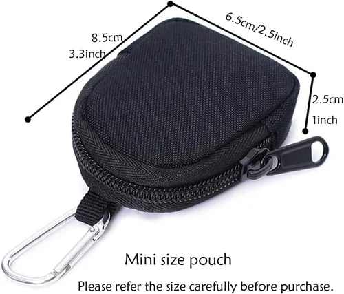 Vista 5 de Paquete de 2 monederos tácticos Bolsa de bolsillo militar para llavero como mini organizador de herramientas, monedas, llave de coche, funda