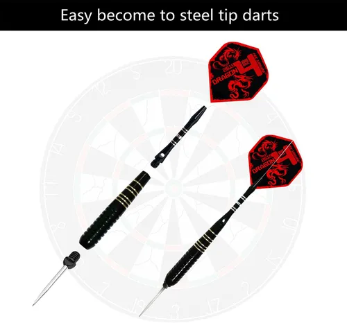 Vista 3 de Puntos convertidores de punta de acero de dardo Puntos 2BA de reemplazo para puntas de aguja de metal Dardos