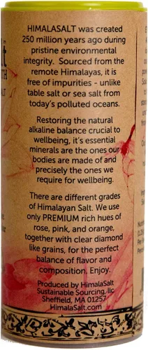 Vista 2 de Himala Salt Primordial Himalayan Sea Salt, mezcladora de grano fino, 6 onzas