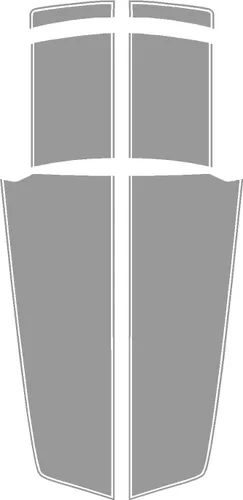 Vista 3 de Camaro Rally Racing - Vinilo adhesivo brillante plateado V8 y V6, RS y SS