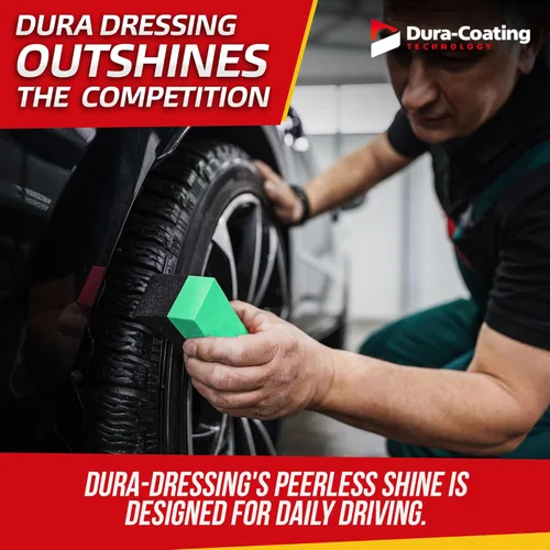 Vista 5 de Dura-Dressing XL - Kit total de neumáticos - Kit de coche de doble tamaño - Kit de acondicionador de neumáticos, limpieza y restauración