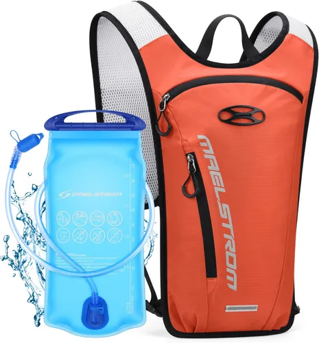 Vista 8 de Maelstrom Hydration Backpack, Hiking Backpack with 2L Water Bladder, Running Hydration Vest for Cycling Hiking Rave for Men Women