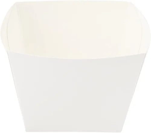 Vista 88 de Restaurantware -Bio Tek - Cajas de aperitivos de 4.3 x 3.2 pulgadas, 200 cajas desechables para papas fritas – Forro de polietileno, apto para frío