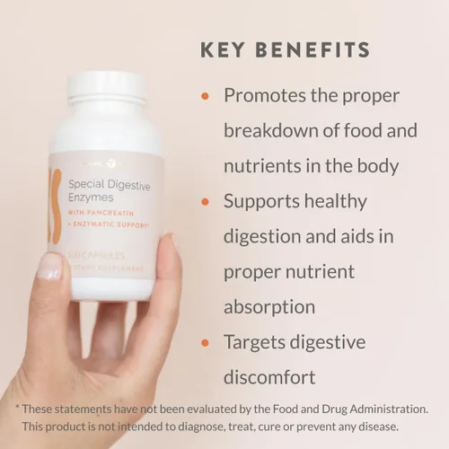 Vista 3 de Holistic Health Enzimas Digestivas Especiales 100 Cápsulas