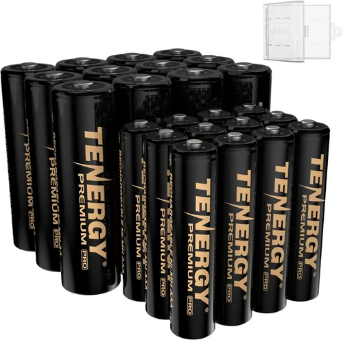 Vista 7 de Tenergy Premium PRO - Pilas AAA recargables de alta capacidad, batería NiMH AAA de 1100 mAh, paquete de 4 baterías recargables