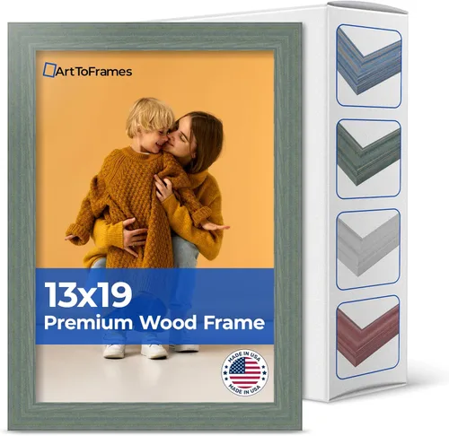 Vista 57 de Marco profundo de madera vincapervinca para fotografía 1.5 pulgadas de ancho.