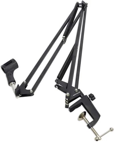 Vista 7 de Rockville Paquete RCM01: Micrófono de condensador de grabación Pro Studio con soporte de choque de metal, DMS40 40 en brazo de pluma USB soporte