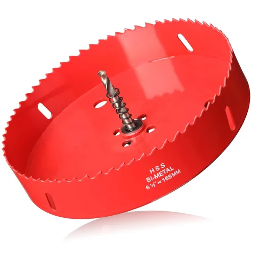 Vista 12 de Sierra perforadora de 2 3/4" (70 mm) para madera y plástico, broca de núcleo de cortador de agujeros bimetálico HSS para paneles de yeso, tableros