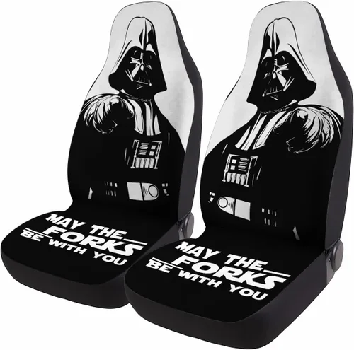 Vista 34 de GENANY Horror Nightmare Skellington - 2 fundas de asiento delantero para automóvil, camión, SUV, regalos de Navidad, funda de asiento de cubo